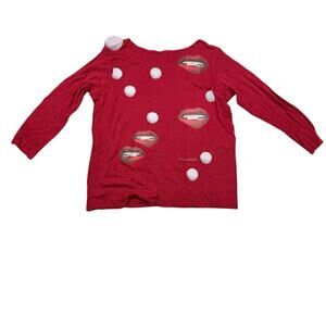 Nikolia Red Lips Shirt